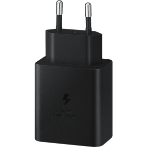 Samsung 45W Type-C(PD) hálózati töltő adapter fekete + USB-C töltőkábel gyári (EP-T4510XBE)-1