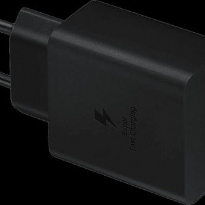 Samsung 45W Type-C(PD) hálózati töltő adapter fekete + USB-C töltőkábel gyári (EP-T4510XBE)-2
