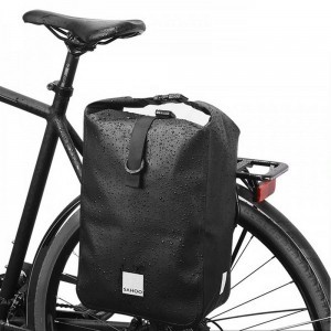 Biciklitáska / kerékpártáska csomagtartóra 10L fekete (SAHOO 142096)