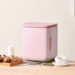 Baseus Igloo mini hűtőszekrény fűtési funkcióval 6L rózsaszín (ACXBW-A04)