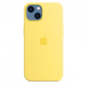 iPhone 13 szilikontok halvány citromsárga (MN623ZM/A) Apple gyári MagSafe-rögzítésű