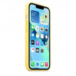 iPhone 13 szilikontok halvány citromsárga (MN623ZM/A) Apple gyári MagSafe-rögzítésű