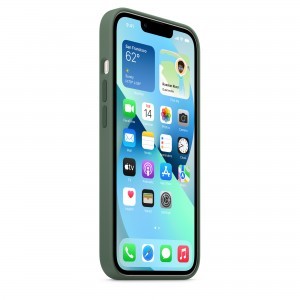 iPhone 13 szilikontok eukaliptusz (MN633ZM/A) Apple gyári MagSafe-rögzítésű