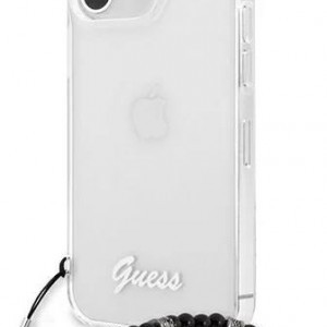 iPhone 13 Pro Guess Black Pearl tok karpánttal átlátszó (GUHCP13LKPSBK)