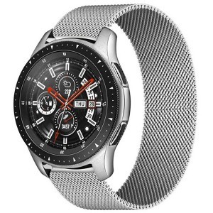 Samsung Galaxy Watch 22mm milánói fém óraszíj ezüst színű Alphajack