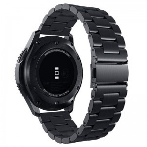 Samsung Galaxy Watch 20mm fém óraszíj fekete színű Alphajack