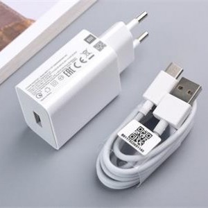 Xiaomi MDY-11-EP USB hálózati töltő adapter 3A 22.5W fehér + USB-A Type-C kábel