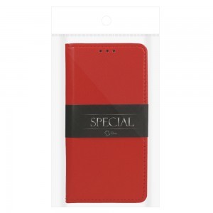 Samsung Galaxy A12 Book Special bőr fliptok piros