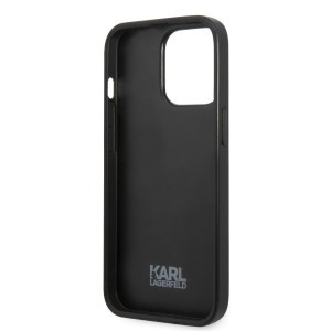 iPhone 13 Pro Karl Lagerfeld Monogram Ikonik tok fekete (KLHCP13LPMNIKBK)