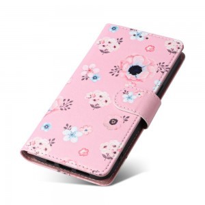 Samsung Galaxy A53 5G Tech-Protect Wallet fliptok rózsaszín virágmintás