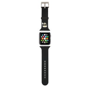 Apple Watch 42/44/45 mm Karl Lagerfeld Karl Head óraszíj fekete (KLAWLSLKK)