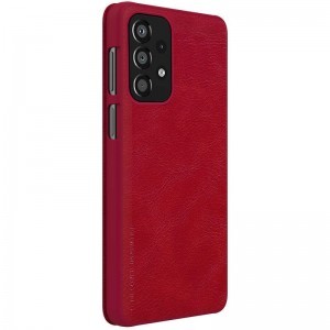 Samsung Galaxy A13 4G Nillkin Qin bőr fliptok piros