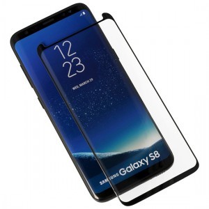 Samsung Galaxy S8 Bestsuit Flexible Hybrid Hot Bending kijelzővédő üvegfólia fekete