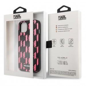 iPhone 13 Mini Karl Lagerfeld Monogram tok rózsaszín (KLHCP13SMNMP1P)