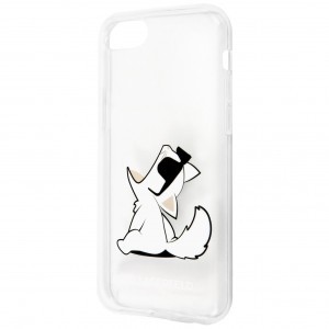 Karl Lagerfeld KLHCI8CFNRC Choupette mintás tok iPhone 7/8 áttetsző