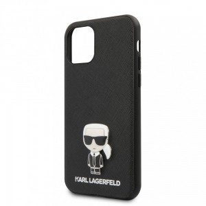 Karl Lagerfeld Saffiano Ikonik tok iPhone 11 Pro fekete (KF000307)