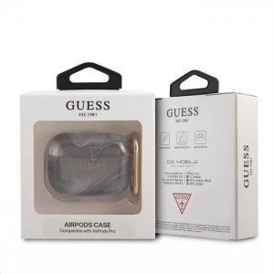 Guess GUAPUNMK Leopard AirPods Pro 1/2 tok fekete