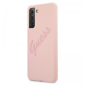 Samsung S21 Ultra Guess GUHCS21LLSVSPI Silicone Vintage tok pink