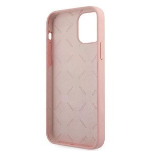 iPhone 12/ 12 Pro Guess GUHCP12MLSVSPG Silicone Vintage tok Pink