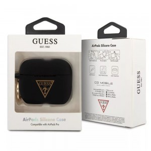 Guess Silicone Triangle GUACAPLSTLBK AirPods Pro 1/2 tok fekete