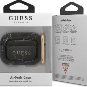 Guess Marble GUACAPTPUMABK AirPods Pro 1/2 tok fekete