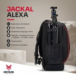 Jackal Alexa fotós hátizsák, hátitáska-1