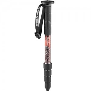 Manfrotto Element MII Monopod Alu 5 szekciós, piros (MMELMIIA5RD)