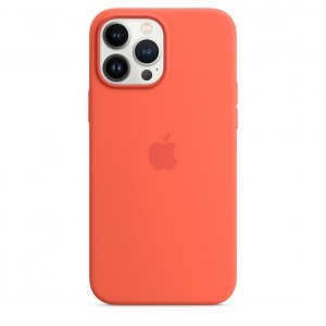iPhone 13 Pro Max szilikontok nektarin (MN6D3ZM/A) Apple gyári MagSafe-rögzítésű