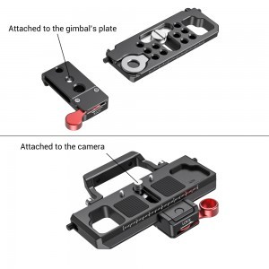 SmallRig Offset Kit BMPCC 4K és 6K kamerákhoz DJI Ronin S, Crane 2, Moza Air 2 stabilizátorokhoz (BSS2403)-4