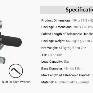 SmallRig Lightweight Fluid Video fej (3457)-1