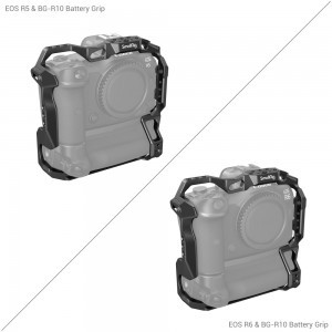 SmallRig Camera Cage EOS R5/R6/R5 C kamerákhoz BG-R10 markolathoz (3464)-2