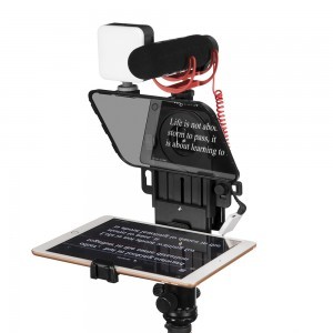 SmallRig x Desview hordozható Tablet / Mobiltelefon / DSLR Teleprompter, súgógép TP10 (3374)-2