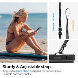 Spigen A601 vízálló univerzális  telefontok fekete-4