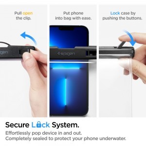 Spigen A601 vízálló univerzális  telefontok crystal clear-4