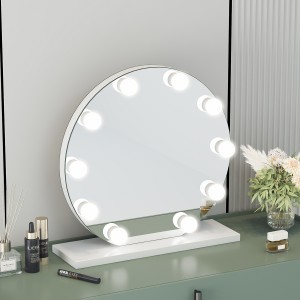 Hollywood tükör, sminkes tükör, LED sminktükör fehér 50cm (DC117-9)-2