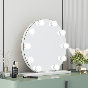 Hollywood tükör, sminkes tükör, LED sminktükör fehér 50cm (DC117-9)-3