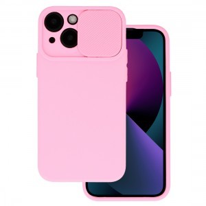 Samsung Galaxy A22 5G Camshield Soft tok világos rózsaszín