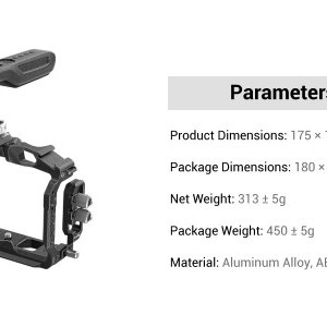 SmallRig Black Mamba Kit Canon EOS R5 / R6 / R5 C kamerákhoz (3234B)-8