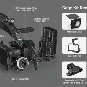 SmallRig Black Mamba Series Camera Cage Kit Panasonic LUMIX GH6 kamerához (3441)-7