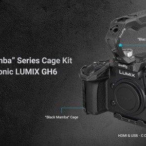 SmallRig Black Mamba Series Camera Cage Kit Panasonic LUMIX GH6 kamerához (3441)-6