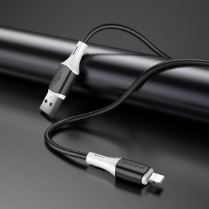USB -  Lightning Kábel Borofone BX79 PD 20W 1m fekete