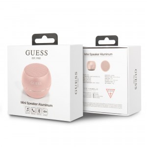 Guess Mini Bluetooth Hangszóró 3W 4H rózsaszín
