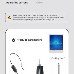 HG UHF12 vezeték nélküli UHF fejhallgató mikrofon-6
