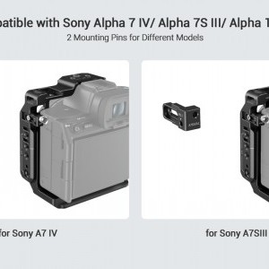 SmallRig Camera Half Cage Sony Alpha 7 IV/Alpha 7S III/Alpha 1/Alpha 7R IV kamerákhoz (3639)-9