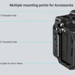 SmallRig Camera Half Cage Sony Alpha 7 IV/Alpha 7S III/Alpha 1/Alpha 7R IV kamerákhoz (3639)-4