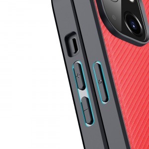 iPhone 14 Dux Ducis Fino nylon bevonatú tok piros