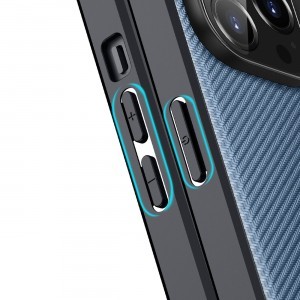iPhone 14 Pro Max Dux Ducis Fino nylon bevonatú tok kék