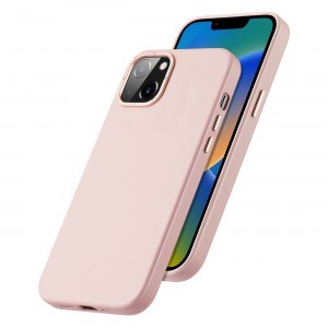iPhone 14 Dux Ducis Grit bőr tok (MagSafe kompatibilis) rózsaszín