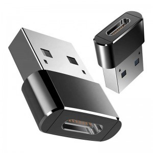 USB Type-C (USB-C) - USB 2.0 OTG USB átalakító adapter fekete-2