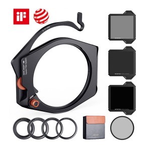 KF Concept négyzet alakú szűrőtartó rendszer Pro Kit (szűrőtartó + 95mm CPL szűrő + négyzet alakú ND1000 + ND8 + ND64 szűrő + 4 szűrőadapter gyűrű) (SKU.1877)-9